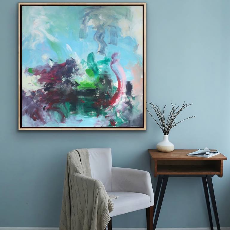 Original Abstract Painting by Luc Andrieux