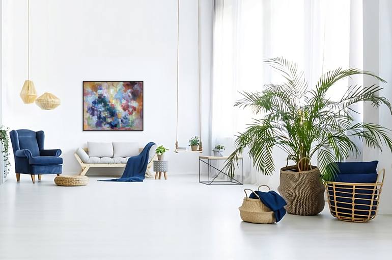 Original Abstract Painting by Luc Andrieux