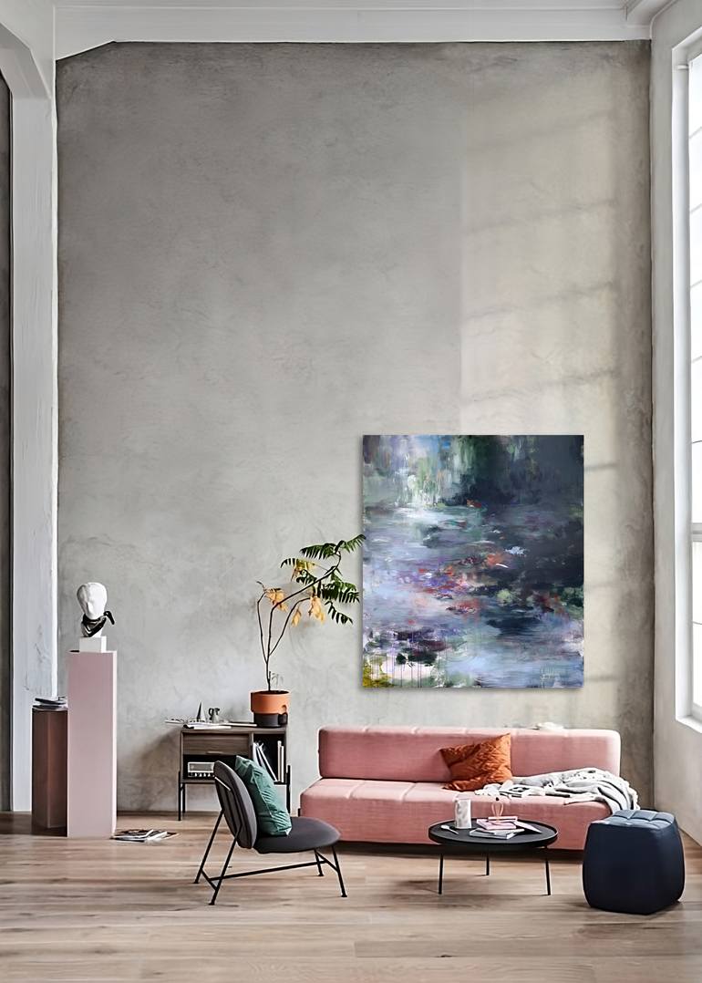 Original Abstract Landscape Painting by Luc Andrieux