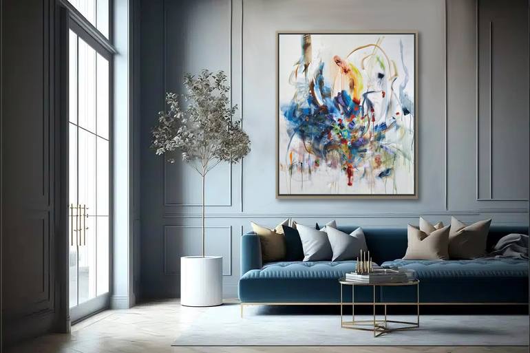 Original Contemporary Abstract Painting by Luc Andrieux
