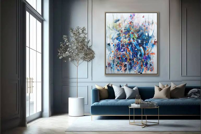 Original Contemporary Abstract Painting by Luc Andrieux
