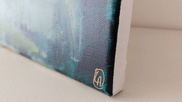 Original Abstract Botanic Painting by Luc Andrieux
