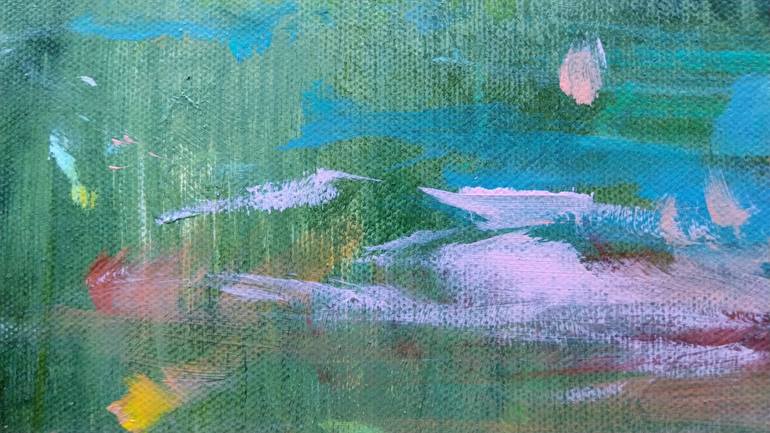 Original Abstract Botanic Painting by Luc Andrieux