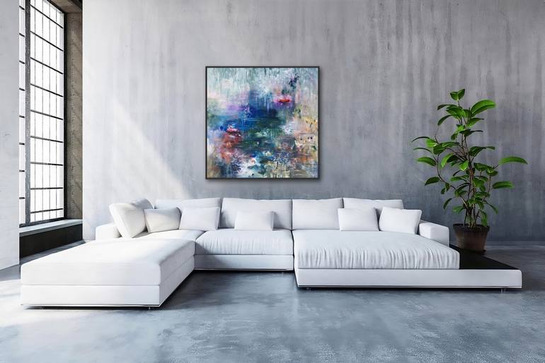 Original Abstract Landscape Painting by Luc Andrieux