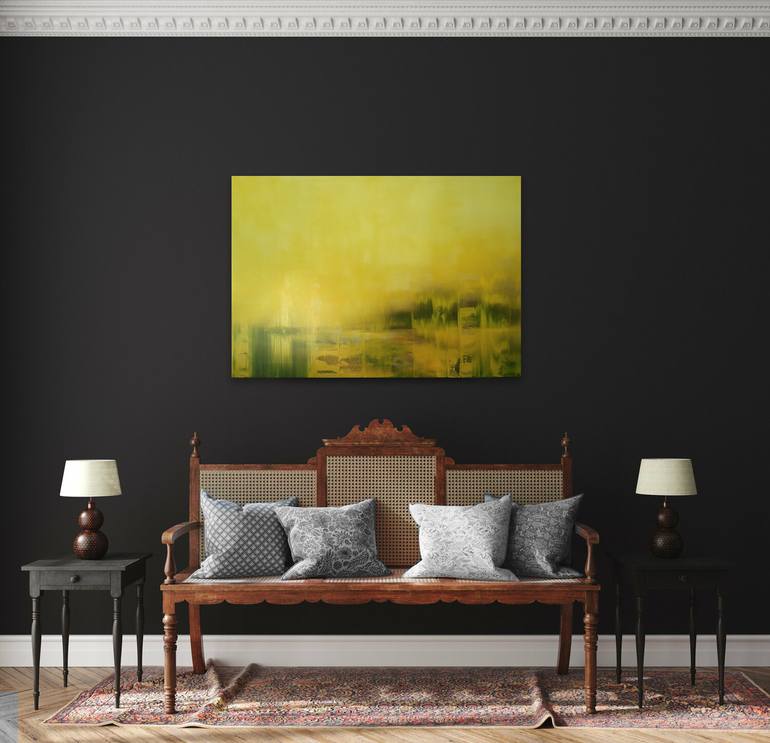 Original Abstract Landscape Painting by Luc Andrieux