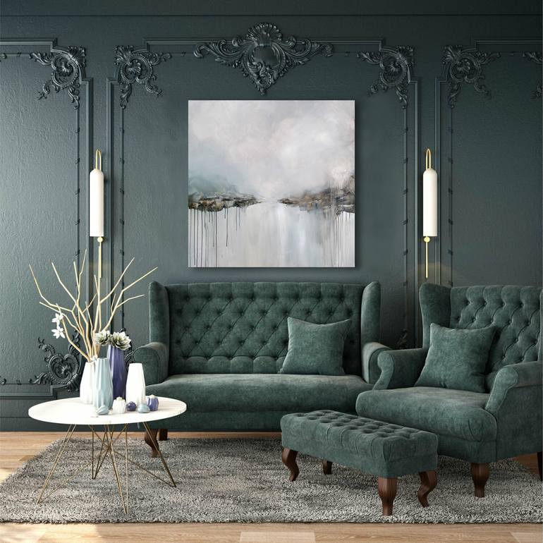 Original Abstract Landscape Painting by Luc Andrieux