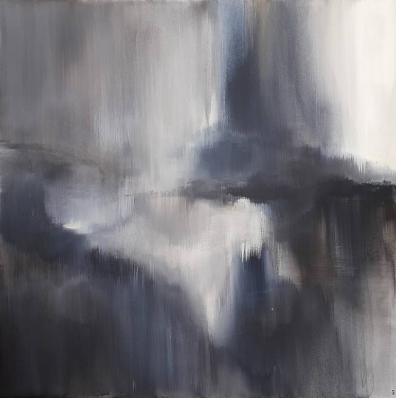 Original Landscape Painting by Luc Andrieux | Abstract Art on Canvas | Setting