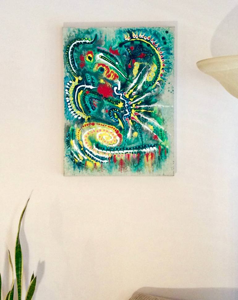 Original Abstract Expressionism Abstract Painting by Roberto Polito