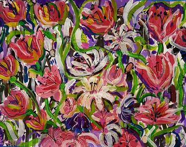 Original Floral Paintings by Samantha Curtis