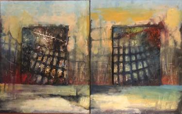 Original Abstract Architecture Paintings by Richard Wlodarczak