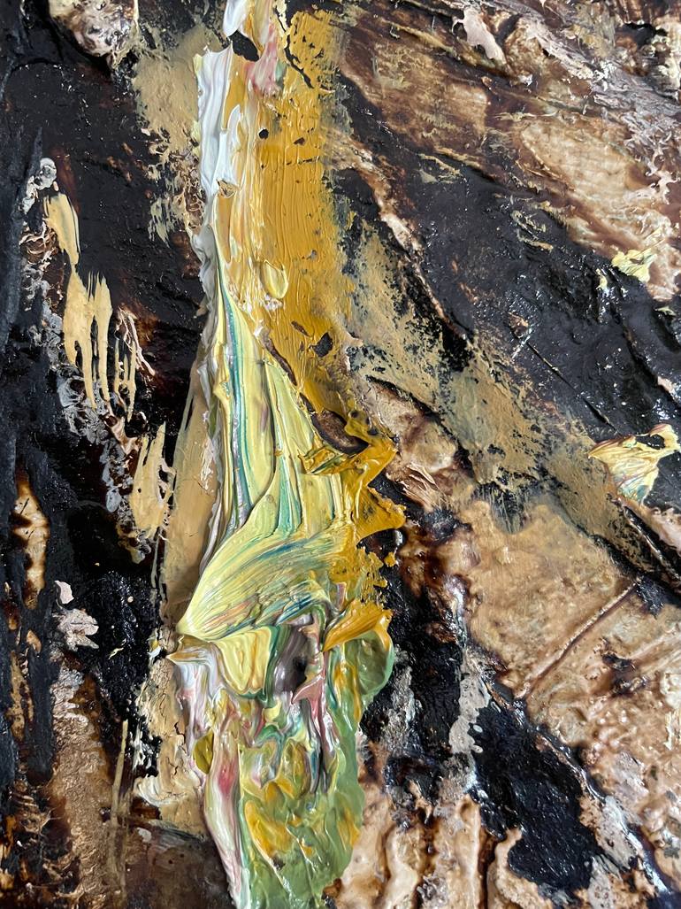 Original Abstract Architecture Painting by Richard Wlodarczak