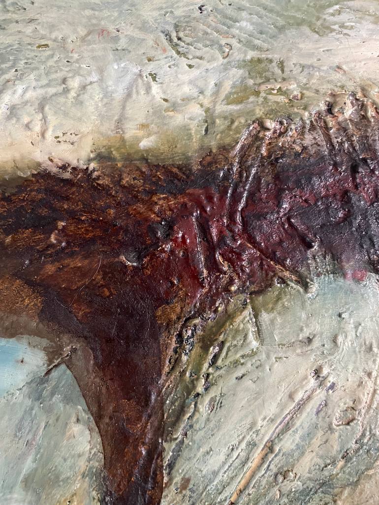 Original Abstract Architecture Painting by Richard Wlodarczak