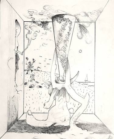Original Surrealism Fantasy Drawings by John Horton