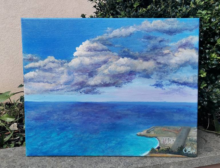 Original Fine Art Seascape Painting by Oksana Evteeva