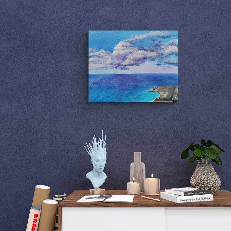 Original Impressionism Seascape Painting by Oksana Siciliana