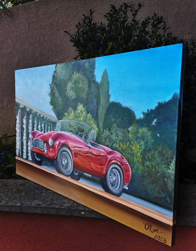 Original Photorealism Transportation Painting by Oksana Siciliana