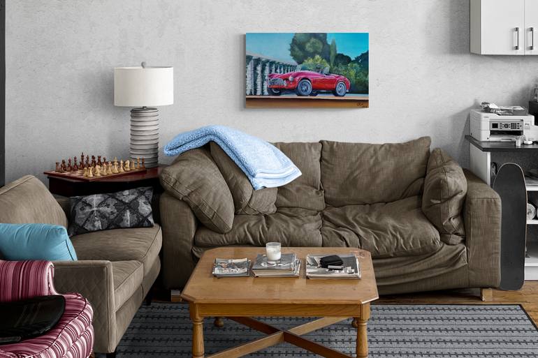 Original Photorealism Transportation Painting by Oksana Siciliana