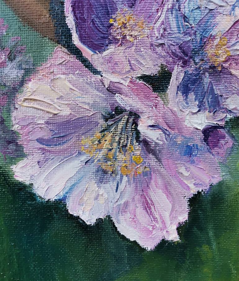 Original Impressionism Floral Painting by Oksana Siciliana