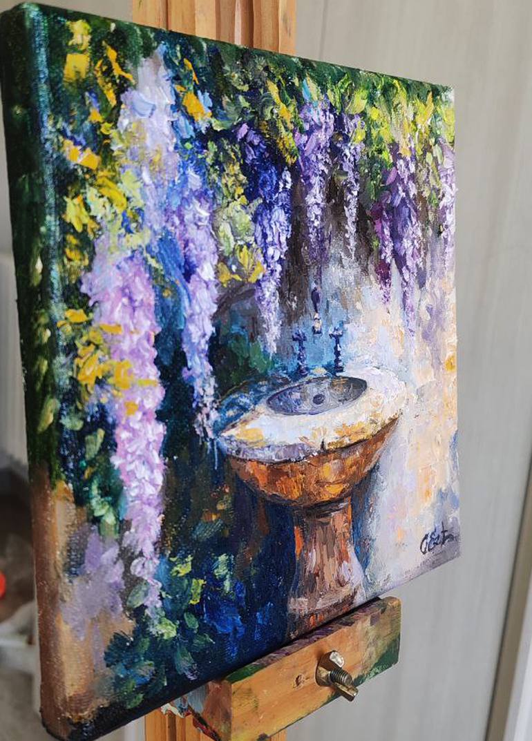 Original Contemporary Garden Painting by Oksana Siciliana