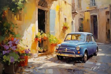 Original Contemporary Car Digital by Oksana Evteeva