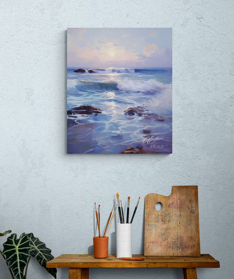 Original Digital Art Seascape Digital by Oksana Siciliana