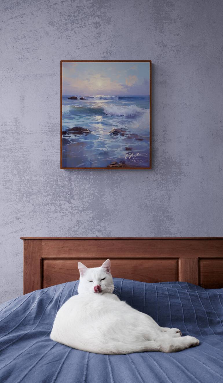 Original Digital Art Seascape Digital by Oksana Siciliana