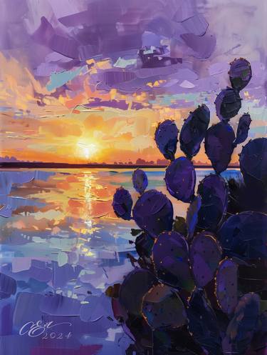 Original Digital Art Seascape Digital by Oksana Evteeva