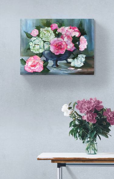 Original Fine Art Floral Paintings by Oksana Evteeva