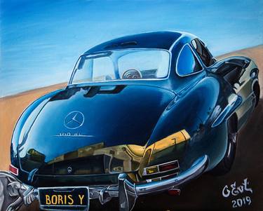 Print of Photorealism Car Paintings by Oksana Evteeva