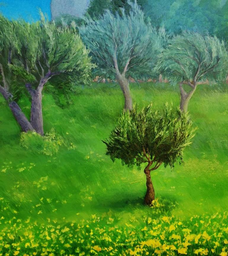 Original Fine Art Landscape Painting by Oksana Evteeva