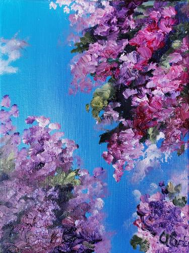 Print of Abstract Floral Paintings by Oksana Evteeva