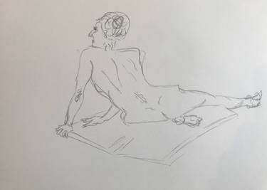 Original Abstract Expressionism Body Drawings by Mal Loj