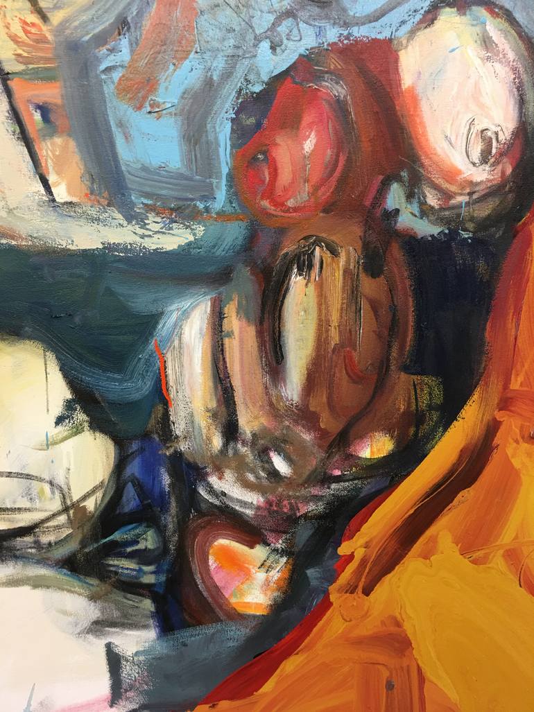 Original Abstract Body Painting by Don Keene