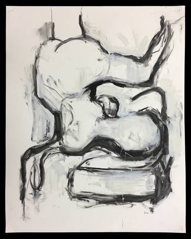 Original Abstract Body Drawings by Don Keene