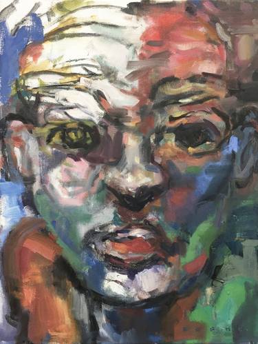 Original Abstract Expressionism Portrait Paintings by Don Keene