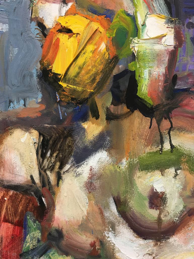 Original Abstract Body Painting by Don Keene