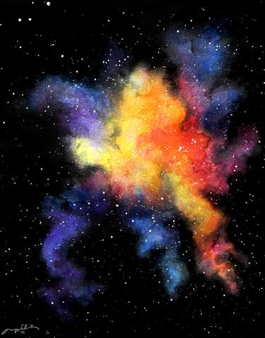 Original Fine Art Outer Space Paintings by Morgyn Crotts