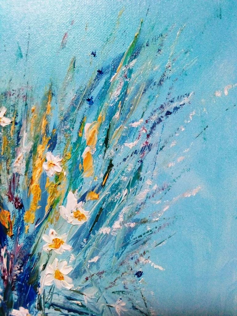 Original Floral Painting by Olechka Alexandrova