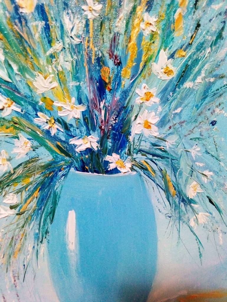 Original Floral Painting by Olechka Alexandrova