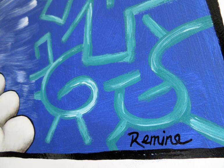 Original Modern Popular culture Painting by Remine Kamine