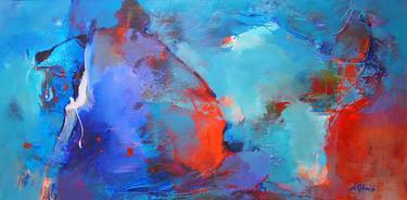 Original Abstract Expressionism Abstract Paintings by Alexandra Ghimisi