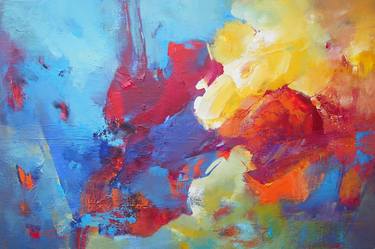 Original Abstract Expressionism Abstract Paintings by Alexandra Ghimisi