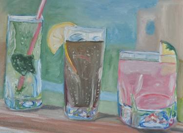 Print of Modern Food & Drink Paintings by Vol Na