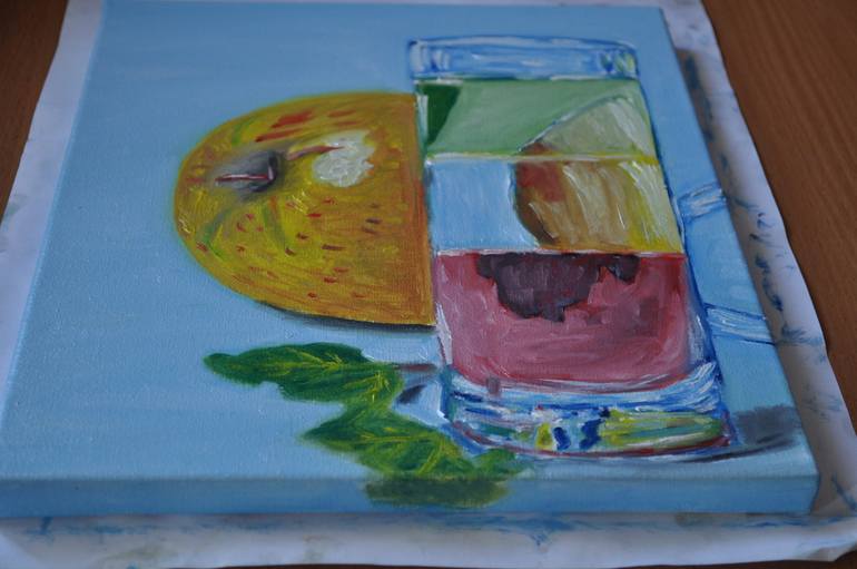 Original Modernism Food & Drink Painting by Vol Na