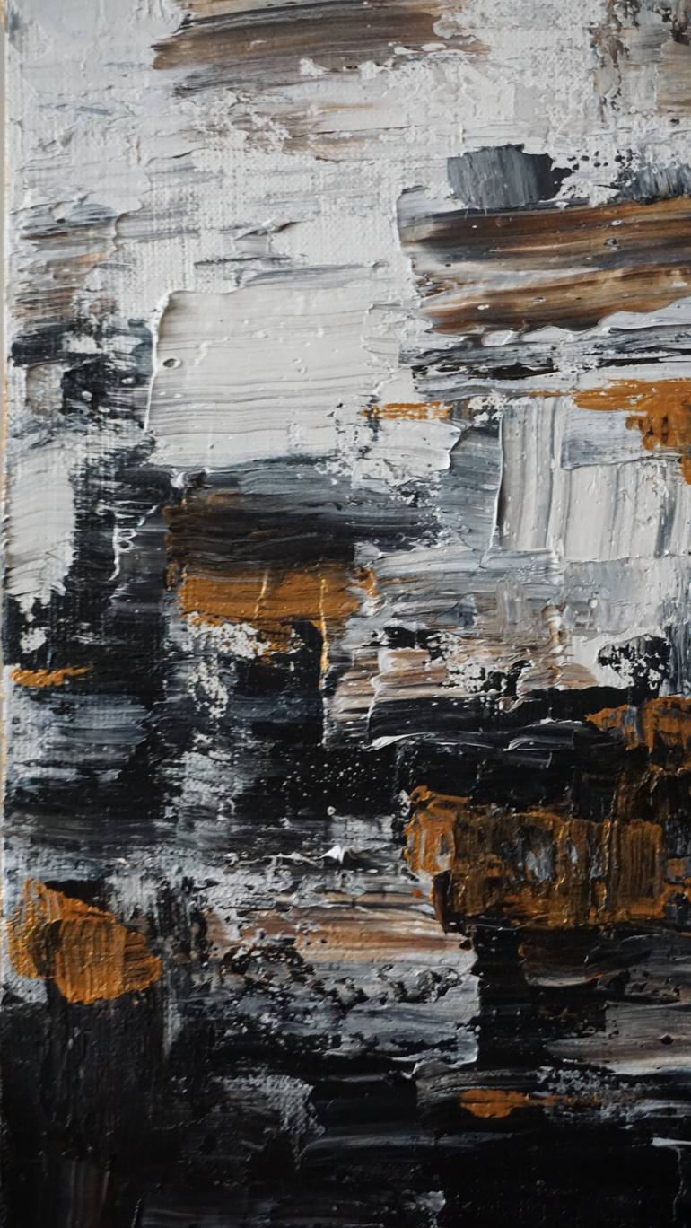 Original Abstract Expressionism Abstract Painting by Andzela Smalka