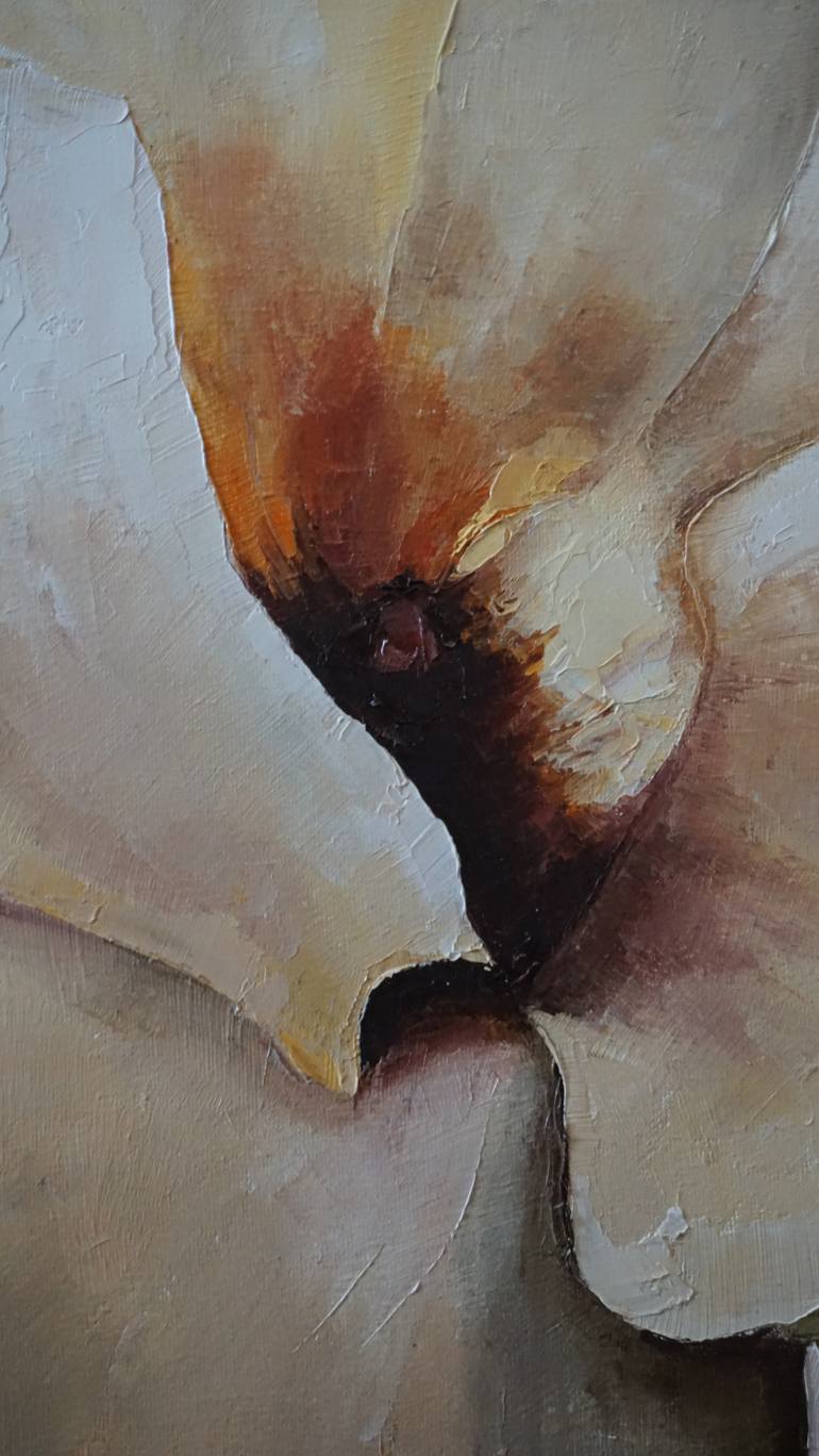Original Realism Floral Painting by Andzela Smalka