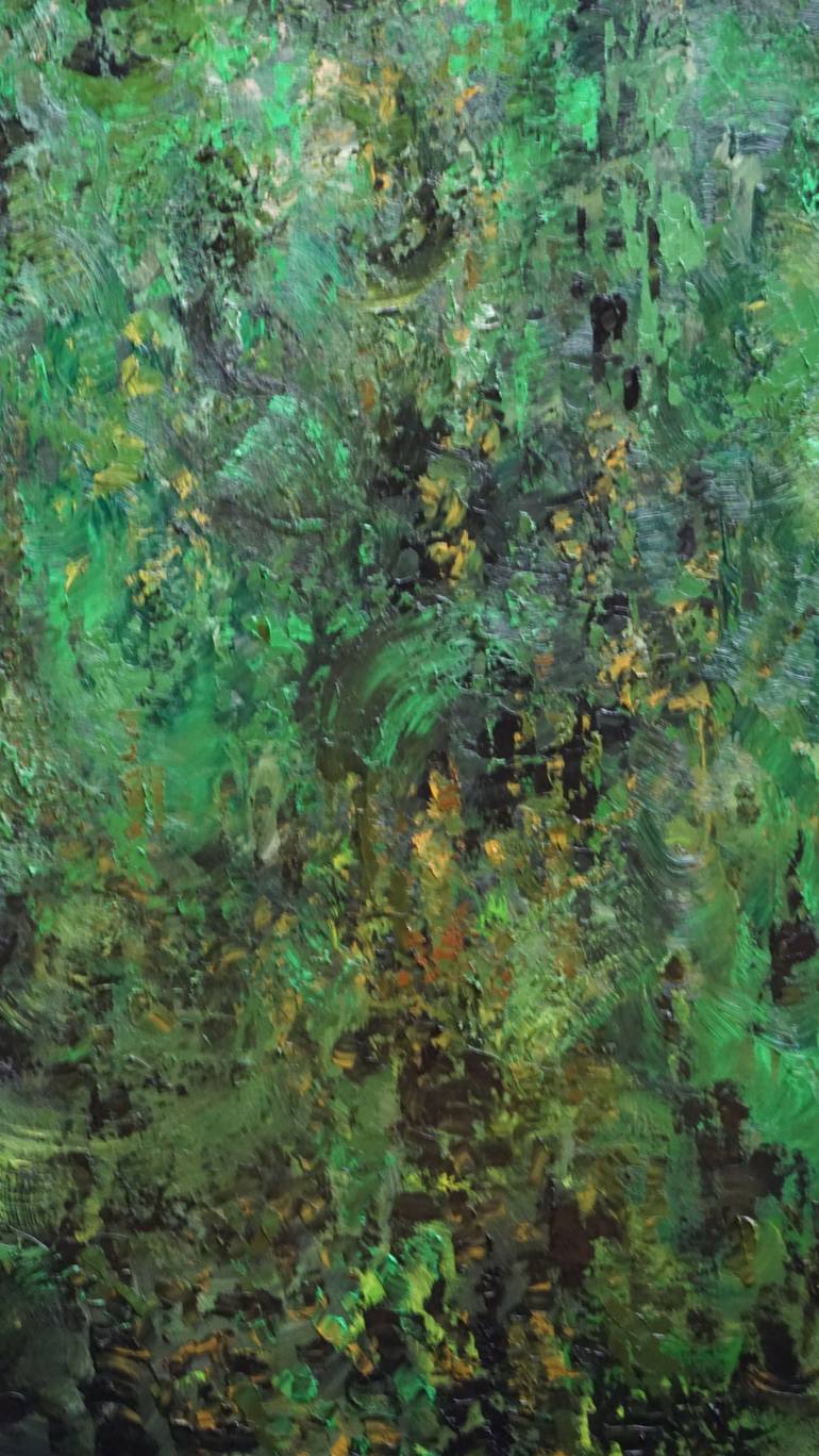 Original Abstract Expressionism Abstract Painting by Andzela Smalka