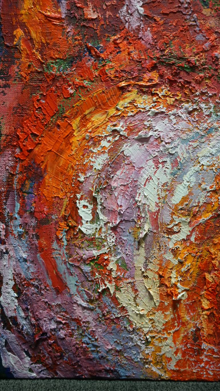 Original Abstract Expressionism Abstract Painting by Andzela Smalka