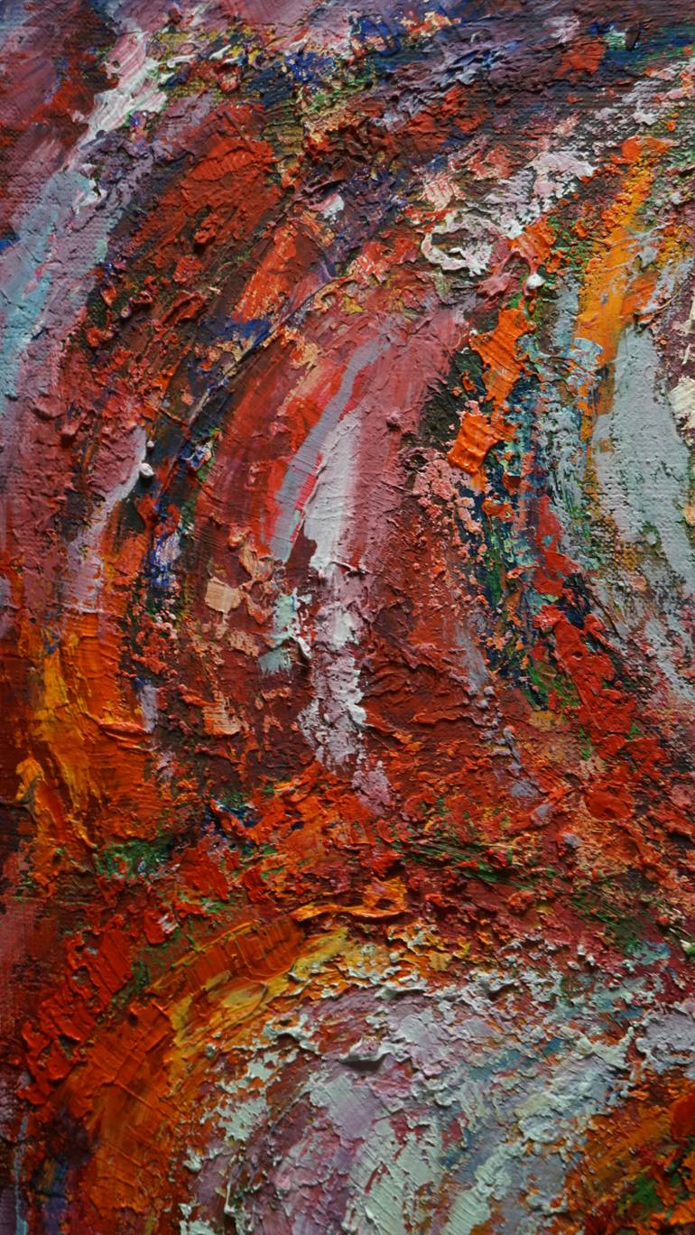 Original Abstract Expressionism Abstract Painting by Andzela Smalka