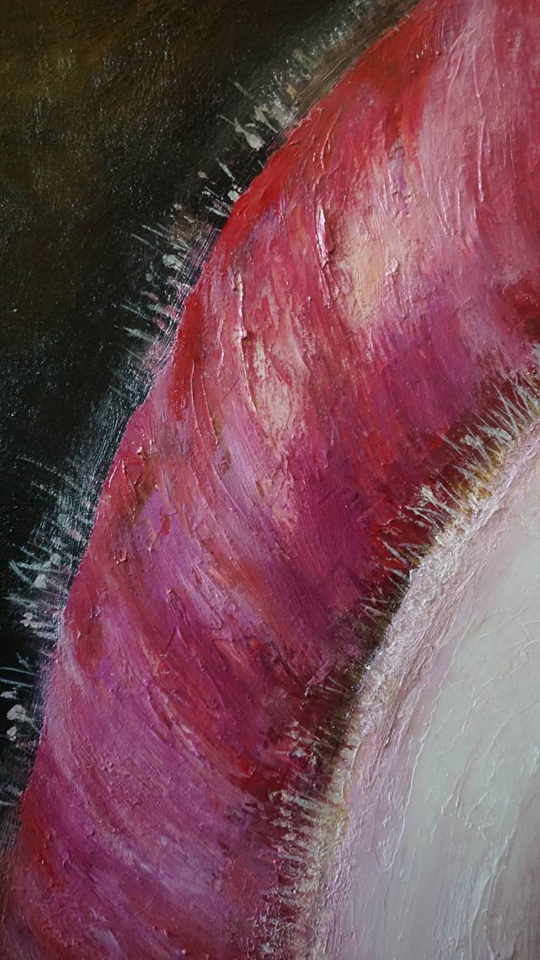Original Symbolism Erotic Painting by Andzela Smalka